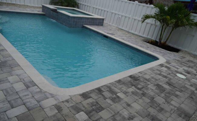 Naples Pool Deck Pavers Installation A